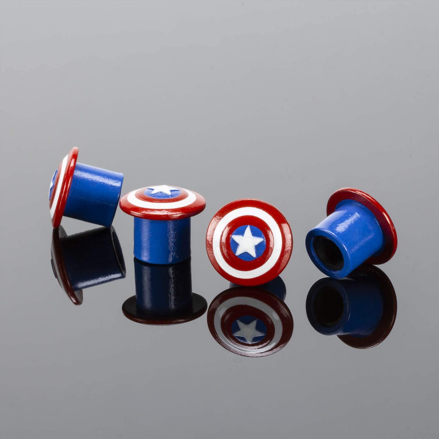 Captain America Gift Idea valve caps