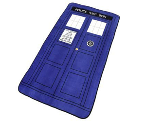 doctor who tardis blanket gift
