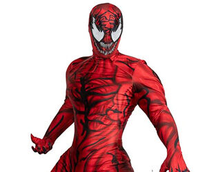 red venom outfit cosplay geek gift